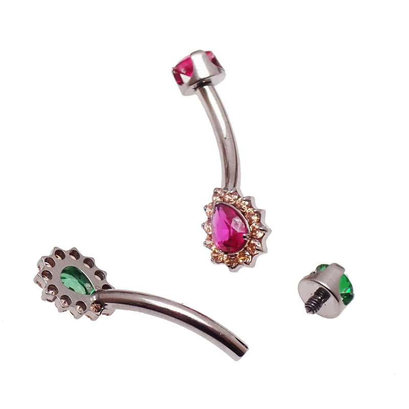 14g Titanium Radiant Belly Ring