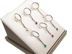 20g Titanium Hoop & charm dangle Earring