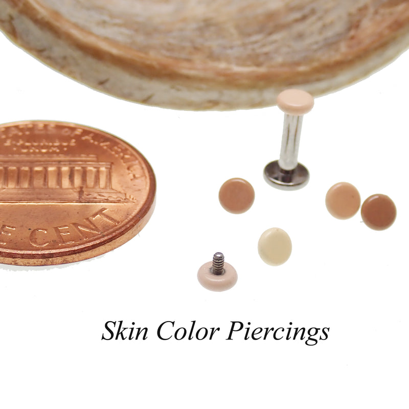 Skin Color Flat Back 14g, 16g, 18g