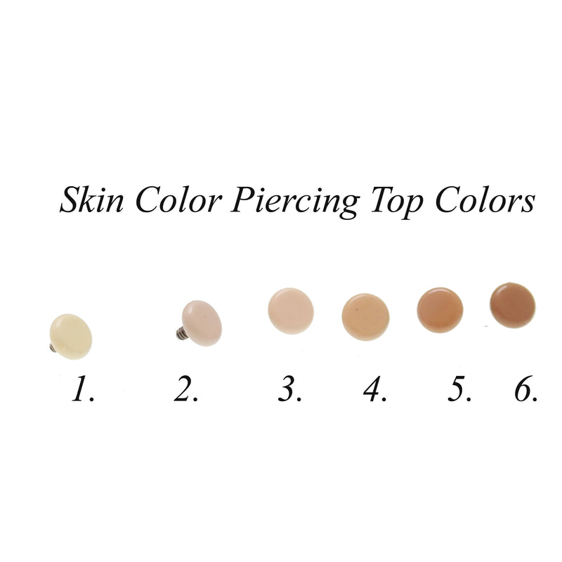 Skin Color Flat Back 14g, 16g, 18g