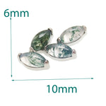 Moss agate Vine natural stone & flatback